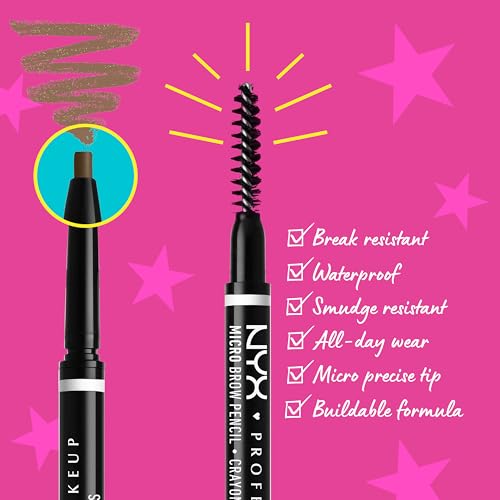 NYX PROFESSIONAL MAKEUP Micro Brow Pencil, Precise Eyebrow Pencil - Espresso