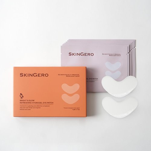 SKINGERO BRIGHT & GLOW REFRESHING HYDROGEL EYE PATCH (7 pairs)