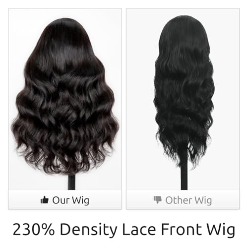 24inch Glueless Wig Human Hair Pre Plucked Pre Cut 230% Density Closure Wigs Human Hair 5x6 Body Wave HD Lace Front Wigs 12A Lace Frontal Wig Bleached Knots Natural Hairline