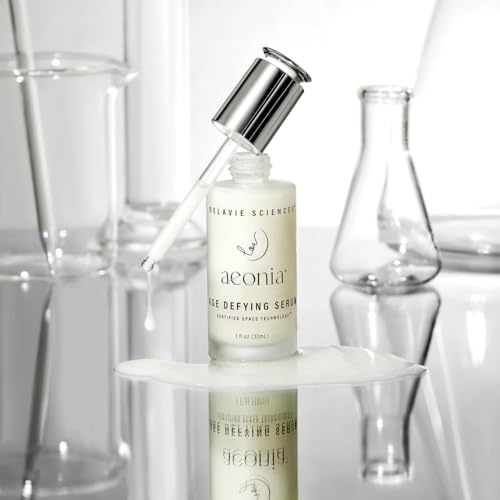 Aeonia Age-Defying Serum ? Certified Space Technology Skincare, Anti-Aging Face Serum with Bacillus Lysate, Resveratrol ? Hydrates, Firms, Smooths Skin Texture & Reduces Fine Lines, 1 Fl Oz