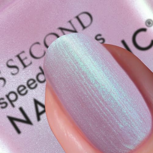 Nails Inc 45 Second Speedy Gloss, Lana, Lilac Shimmer, Metallic, No Chip, Long Lasting, Quick Dry, Air Dry, Professional Manicures & Pedicures, Fingernails & Toenails, Vegan Nail Polish, 0.47 Fl Oz