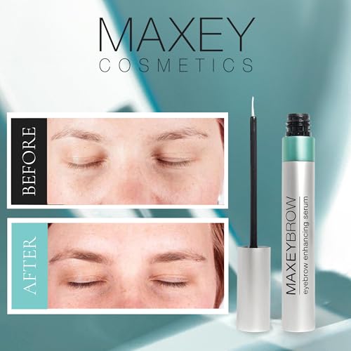MaxeyBrow Eyebrow Enhancing Serum ? Daily Brow Treatment for the Appearance of Fuller, Thicker, Healthier-Looking Brows ? 5 mL