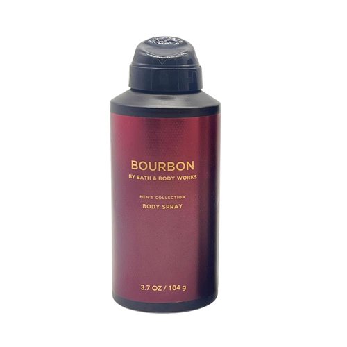Bath and Body Works Men's Collection Deodorizing Body Spray - Mahogany Teakwood, Graphite, and Bourbon 3.7oz each 3-piece Gift Set with a Red Bow for Holidays