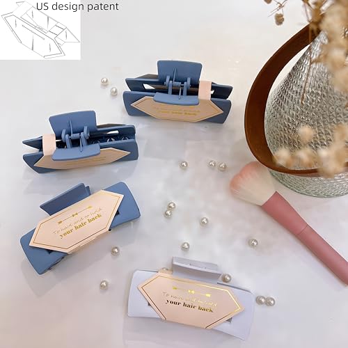 Bridesmaid Scrunchies Proposal Gifts Bachelorette Hair Claws Clips Girls heart sunglasses for Wedding Party Favors (40pcs Blue box)