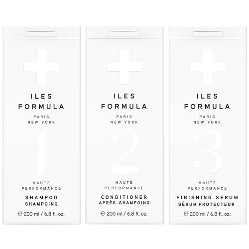 ILES FORMULA Signature Collection Deep Repair Shampoo & Conditioner w/Finishing Serum Blow Dry Cream for Dry, Damaged, Frizzy Hair - Hydrating Hair Care for Less Breakage & Healthy Hair Growth
