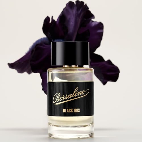 Borsalino Black Iris Perfume for Men ? Eau de Parfum ? Long-Lasting Fresh Woody Amber Cologne with Bergamot, Iris & Amberwood ? French Luxury Fragrance ? Popular Gift for Men