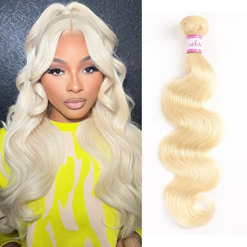 613 Human Hair Bundles Body Wave Blonde Bundles 100% Unprocessed 12A Grade Brazilian Virgin Human Hair 613 Hair Extensions for Women 30 Inch