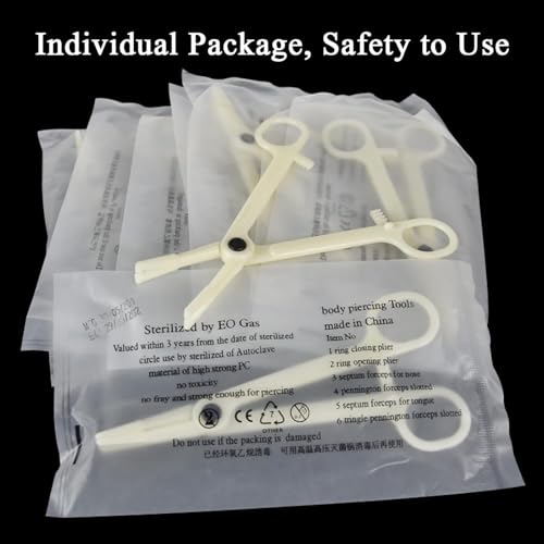 judero Belly Piercing Kit 16Pcs Belly Button Piercing Kit Includes 2Pcs 14G Belly Button Rings 1Piercing Clamp 4Piercing Kits 4Clean Pad 2Piercing Discs 1Marker Pen 2Gloves Piercing Supplies