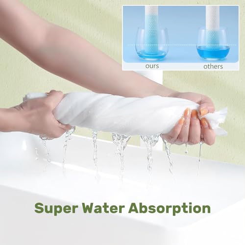 Disposable Bath Hair Drying Towels, 100 Count Super Absorbent Large Luxury Towels, Salon & Spa Yoga Camping Trips for Hair, Face, Body 16" x 31.5"