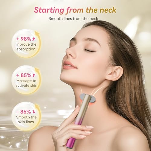 7 in 1 Red-Light-Therapy£¬Red Light Therapy for Face Eye Skincare Equipment at Home£¬Red for Skincare & Blue Rejuvenation Tool (Rose Purple)