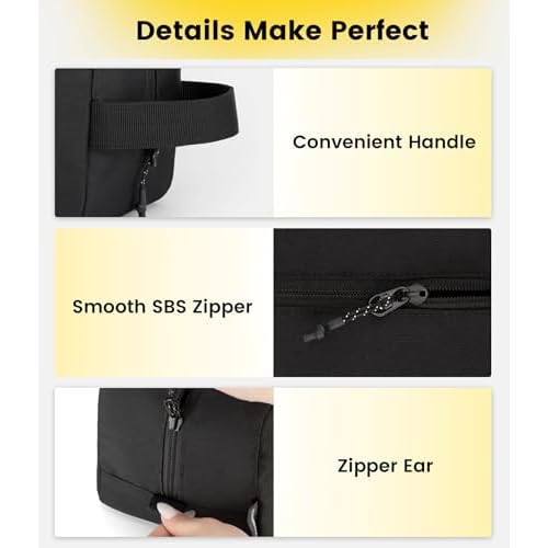 Vorspack Travel Toiletry Bag for Men - Hanging Toiletries Bag Water Resistant Travel Bag for Toiletries Accessories