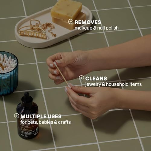 Organic Bamboo Cotton Swabs ? 300 Count | Eco-Friendly Sticks | Biodegradable, Plastic-Free, Multi-Purpose Buds for Makeup, Baby Care, Cleaning & Crafts