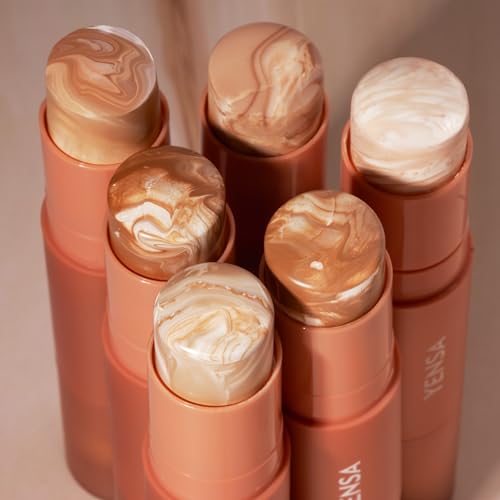 YENSA Super Serum Silk Tinted Foundation Stick - Full Coverage Skin Tint Stick Foundation - Enriched with Vitamin C, Bakuchiol & Ferulic Acid to Brighten & Even Skin Tone - Medium 2 (0.35 oz)
