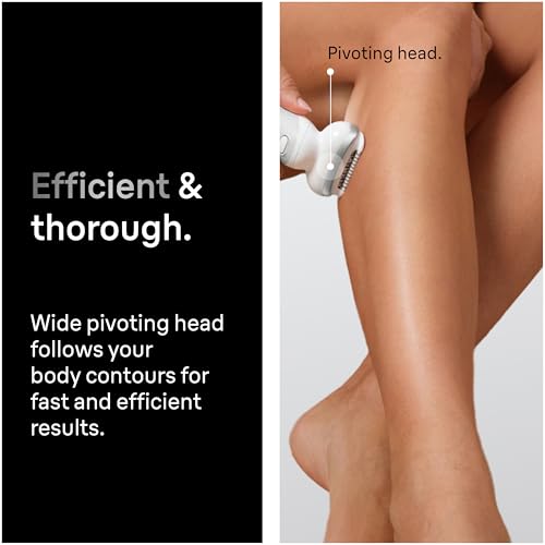 Braun Epilator Silk-?pil 9, Hair Removal Device, Women Shaver & Trimmer, Pivoting Head, Wet and Dry Epilator, Includes Shaver Head and Trimmer Comb, SES9-030
