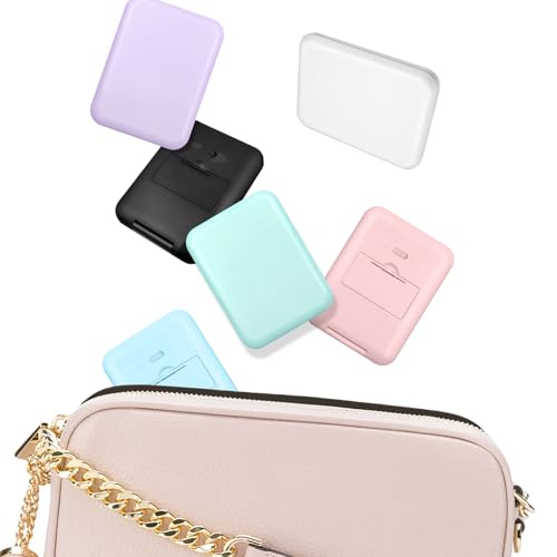 Compact Mirror, 1X/3X Magnification LED Pocket Mirror with Nternal BIattery, Pink Mini Mirror for Purse, Pocket,Travel and Present