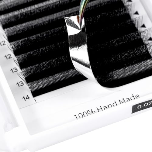 W Lash Extensions 5D Volume 0.07D Curl 8-15mm Mix Easy Fan W-shaped Eyelash Premades Cluster Black YY Lash
