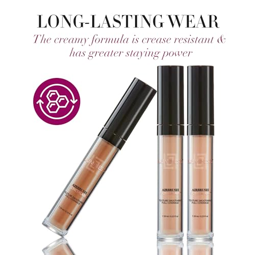 LUMINESS Under Eye Concealer for Dark Circles, ConcealAir (Neutral) - Weightless Coverage & Crease-Resistant Makeup Concealer to Even Out Skin Tones & Help Reduce Dark Spots & Blemishes - 0.25 fl oz