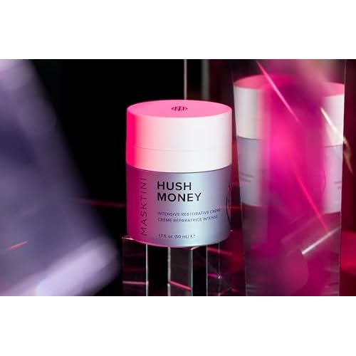 Masktini Hush Money Intensive Restorative Cream, 1.7 oz - Anti Aging Face Cream - Peptide Moisturizer - Brightening and Firming - for Dry Skin