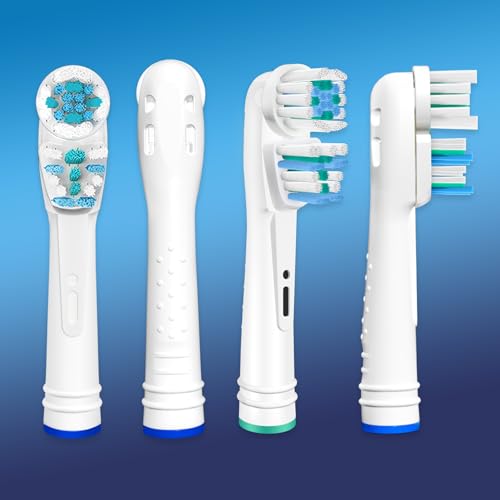 Dual Clean Replacement Brush Heads Compatible with Oral B Vitality Series Electric Toothbrush.8 Count