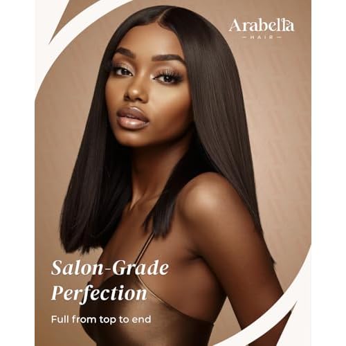 Arabella Hair 5x6 Glueless Wigs Human Hair Pre Plucked Pre Cut 230% Density Glueless Wigs 100% Human Hair 12a Pre Plucked Bleached Knots Straight Wig Human hair (18inch, 5X6 Straight Wig)