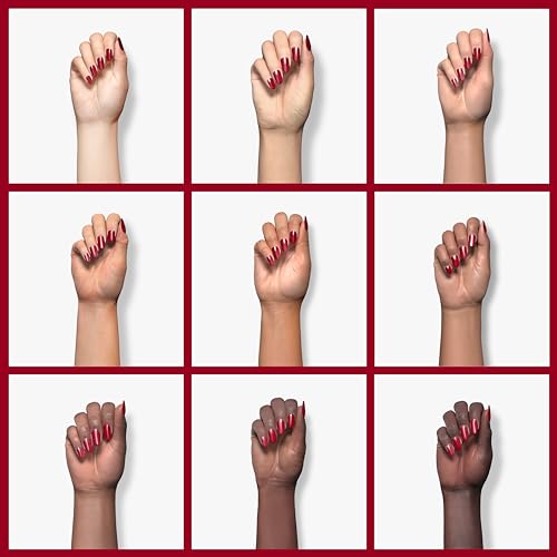 Essie Gel Couture Long-Lasting Nail Polish, 8-Free Vegan, Burgundy Red, Bubbles Only, 0.46 fl oz