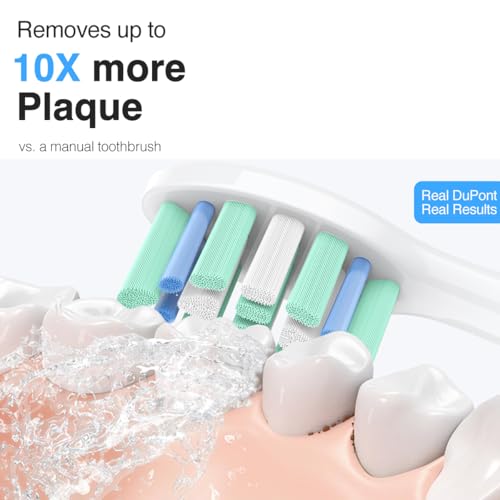 Toothbrush Heads for Philips Sonicare Replacement Heads G2,C1,4100,C2,Electric Replacement Brush Head Compatible with Phillips Sonicare Brush G2,C2,C1,for Philips Sonic Care Toothbrush,6 Pcs