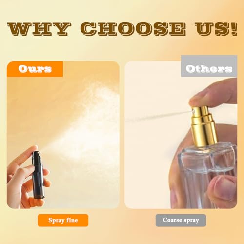 8ml Perfume Atomizer Travel Refillable,Mini Cologne Dispenser, Bottom-Filling Fragrances Perfumes Bottle,Portable Sprayer Pocket Size for Women Men Cruise Car Trip Gift 3pcs (Gold-Pink-Silver)