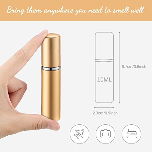 Tessco for you 35 Pcs Atomizer Perfume Bottles 10ml Mini Atomizer Sprayer for Perfume Bulk Refillable with Pump for Travel Outgoing (Multi Color)