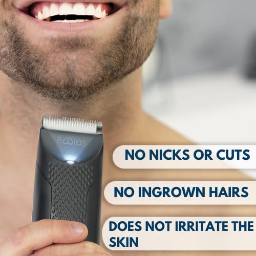 BOOLAS Razor - Body Hair Trimmer for Men and Women, Cordless Body Trimmer, Waterproof Body Shaver, Hypoallergenic Ceramic Blade Head