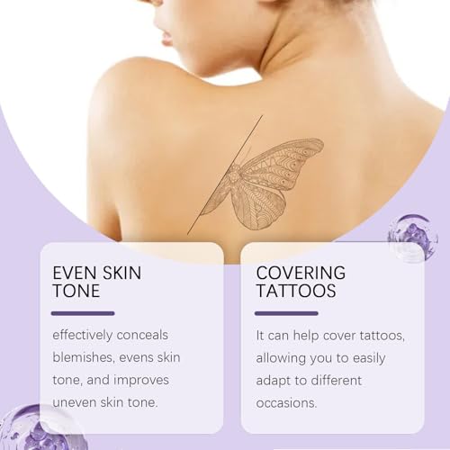 Body Coverage Perfector Waterproof, Body Perfector Skin Full Coverage, Body Makeup Waterproof No Transfer for Leg, Tattoo & Scar Cover-Up Makeup Long?Lasting 2.5oz(Lvory)