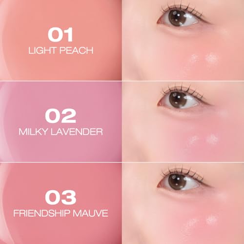 PERIPERA SYRUPY TOK CHEEK 5 Colors, Liquid Blush, Dewy Finish and Hydrates All day, Soft Velvet Texture Face Cheek Tint (03 FRIENDSHIP MAUVE, One Size)