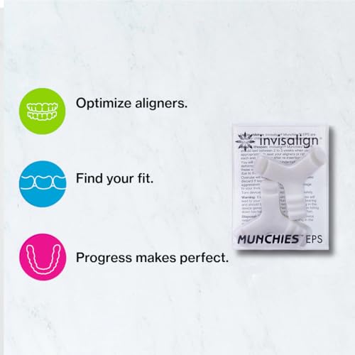 Invisalign Munchies EPS Aligner and Retainer Tray Seaters, Aligner Chewies (Pack of 2) (Blue)
