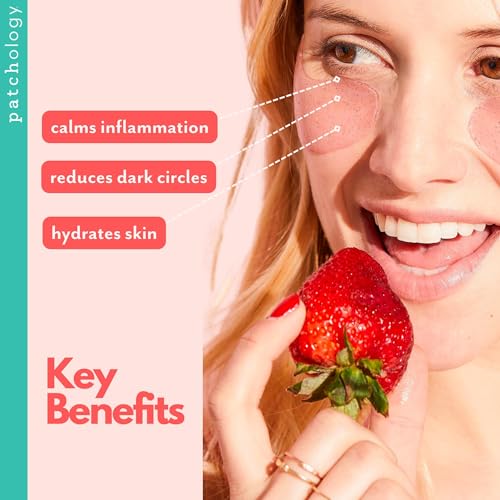Patchology Serve Chilled Ros? Hydrating Under Eye Patches ? Hyaluronic Acid & Antioxidant-Infused Eye Masks to Reduce Dark Circles, Puffiness & Fine Lines - Ideal Skincare Essentials (5 Pairs)