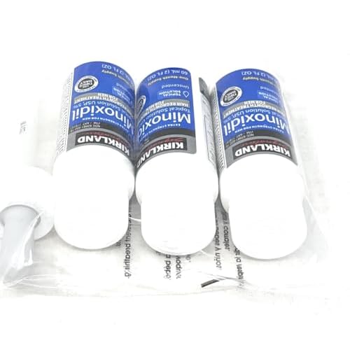 Minoxidil-5% Extra Strength Hair Regrowth for Men, 3 Count, 2 Ounce Bottles