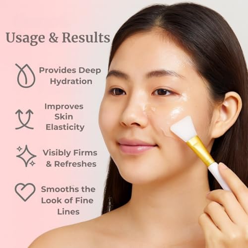 Korean Collagen Night Wrapping Mask - Overnight Peel Off Facial Mask for Face - Hydrating Sleeping Mask Skincare - Anti-Aging Glass Skin Elasticity Treatment - Women