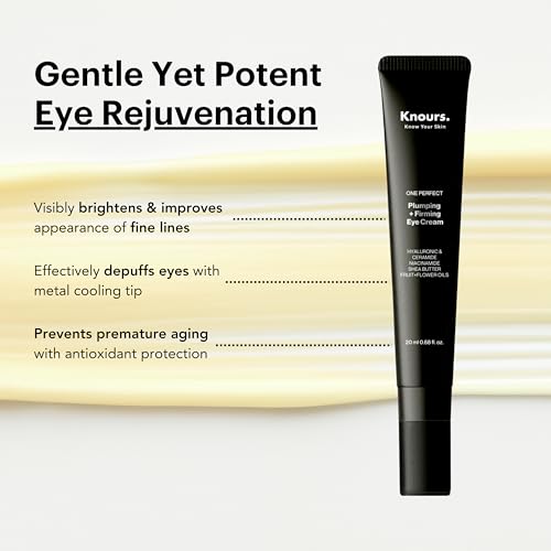 One Perfect Firming + Plumping Eye Cream with Hyaluronic & Ceramide Niacinamide Shea Butter Fruit + Flower Oils for a refreshed, Smooth Look, New & Improved Formula 20ml/0.68 fl. oz.