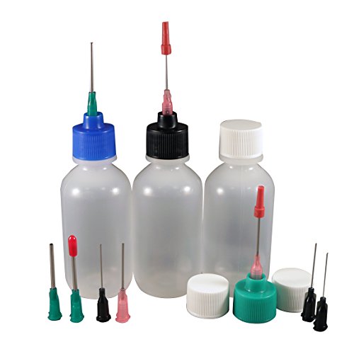 Henna Kit with 2 oz Bottles & Blunt Dispensing Tips. (non sterile / non medical)