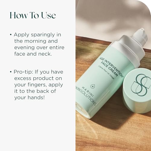 Age Intervention Face Cream - Anti-Aging Formula to Improve Appearance of Aging Skin, Fine Lines & Wrinkles with Intense Hydration - Cruelty Free - Made in the USA - 1 oz