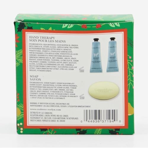 Crabtree & Evelyn Goatmilk Bar Soap 6.5 oz & Hand Therapy .9 oz Set