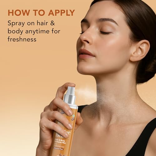 Botanic Hearth Coffee Bean Hair & Body Perfume Mist with Hyaluronic Acid ? Alcohol-Free Body Spray for Long Lasting Fragrance & Hydration ? Refreshing Coffee Scent, 3.4 fl oz / 100 ml
