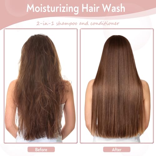 Travel Shampoo & Conditioner, 2 in 1 Shampoo Set Bulk, Mini Size Small Men Women Essential Cleansing Toiletries Amenities for Hotel, Shelter/Homeless/Nursing Home/Charity 0.34 Fl Oz(Pack of 30£©