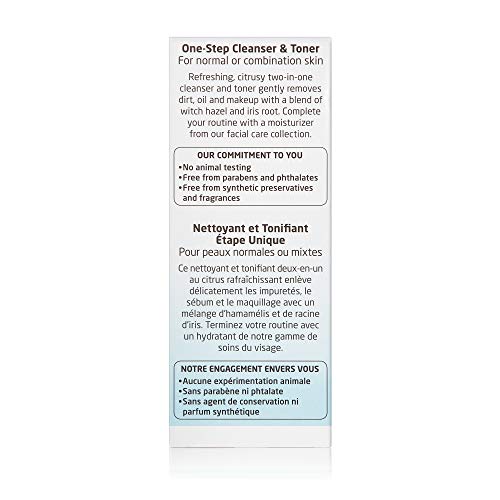 Weleda One-Step Face Cleanser & Toner, 3.4 Fl Oz