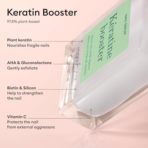 Manucurist Duo Day & Night - Routine for Soft or Damaged Nails - Nail Kit : 1 Nail Strengthener and Growth Serum, 1 Nail Night Mask - Express Nail Care Treatment - Intense Repair - Vegan