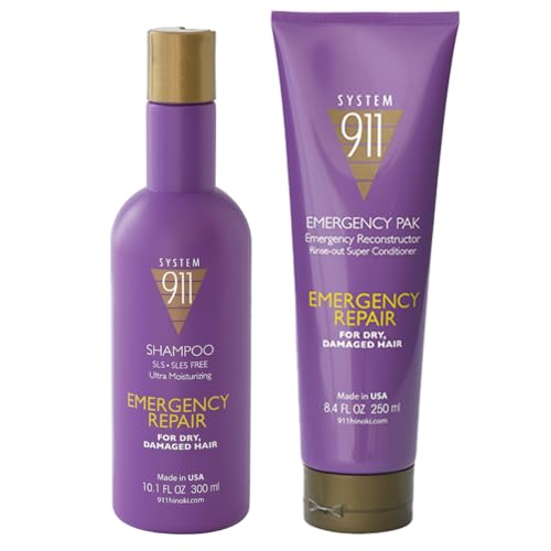 Hayashi System 911 Shampoo 10.1oz & Emergency Pak 8.4oz "Set"