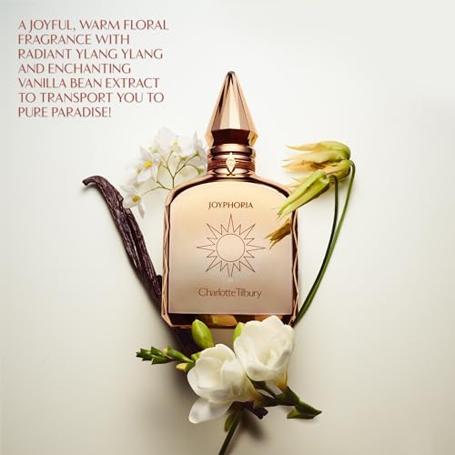 Charlotte Tilbury Joyphoria Eau De Parfum - Pheromone Enhancing Floral Vanilla Perfume Enriched with Naturally-Derived Oils - Long-Lasting Scent with Notes of Ylang Ylang & Neroli Oilf