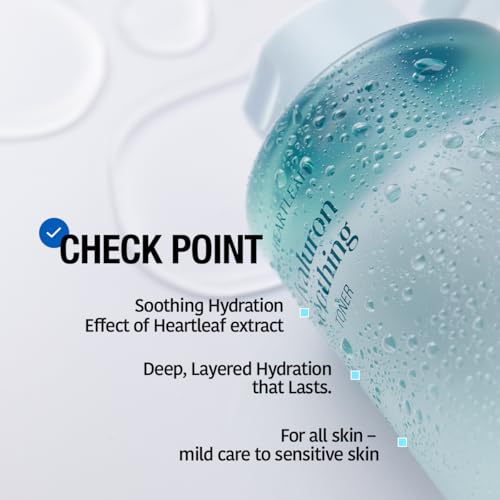 GOODAL Heartleaf Hyaluron Soothing Toner - Trouble Care, Korean Skin Care, Soothing, Moisturizing, Hydrating, Calming Skin, Instant Cooling, Hyaluronic Acid,Ceramide (11.83 fl.oz.)