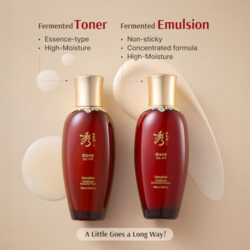 Sooryehan Ginseng Skincare Set - Hyobidam Korean Skin Care Set, Premium Gift Set for Intense Hydration, Firm Skin, Wild Ginseng, 13.53 fl oz