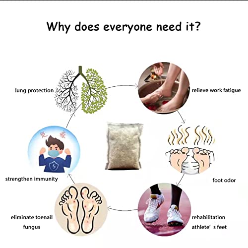 30 Bags Herb Foot Spa Soak, Chinese Herbal Foot Bath Packets for Foot Reflexology Boost Immunity Strengthen Lung Power, 12 Kinds of Herbs, 31 OZ 900g