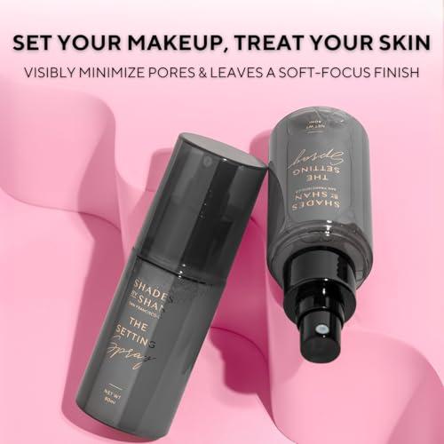 Shades by Shan Setting Spray, Alcohol-Free, Long-Wearing, Vegan, Soft-Focus Finish (Full Size)