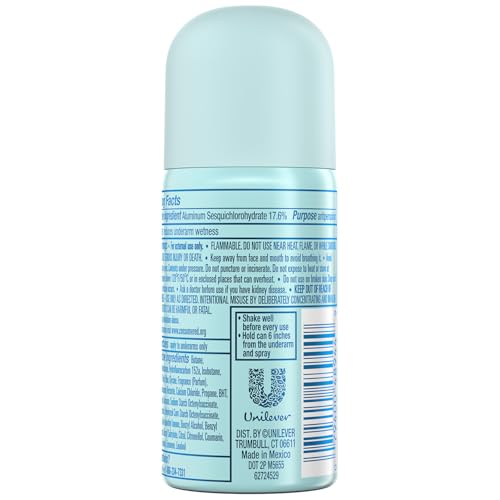 Degree Advanced Antiperspirant Deodorant Spray, Shower Clean 2-Pack ? Travel Deodorant for Women, 72H Protection, 1 Oz Ea
